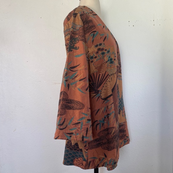 Love Apples by Stephanie Santa Fe Womens Jacket Small Designer Hand Crafted Open - Picture 11 of 13